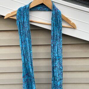Blue Batik Scarf - made in Bali